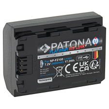 PATONA PT1360 (NP-FZ100) akkumulátor Sony fényképezőgépekhez 2400mAh digitális fényképező akkumulátor