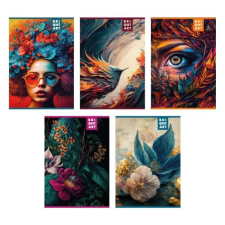 Pátria Nyomda Brightart vonalas füzet - A4, többféle füzet