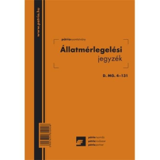 Pátria Nyomtatvány Állatmérlegelési jegy 50 lapos tömb 140x203 mm nyomtatvány
