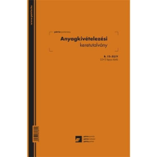 Pátria Nyomtatvány Anyagkivételezési keretutalvány 25x3 lapos tömb A/4 álló nyomtatvány