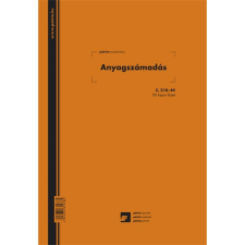 Pátria Nyomtatvány Anyagszámadás 50 lapos füzet A/4 álló nyomtatvány