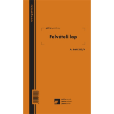 Pátria Nyomtatvány Felvételi lap erdőgazdálkodási 50x2 lapos tömb nyomtatvány