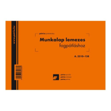 Pátria Nyomtatvány Fogászati munkalap lemezes fogpótláshoz 50x3 lapos tömb A5 fekvő nyomtatvány