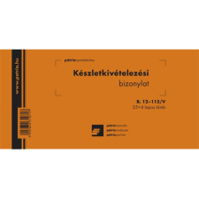Pátria Nyomtatvány Készletkivételezési bizonylat 2 tételes 25x4 lapos tömb 203x102 mm nyomtatvány
