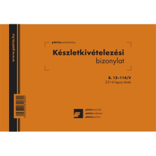 Pátria Nyomtatvány Készletkivételezési bizonylat 8 tételes 25x4 lapos tömb A/5 fekvő nyomtatvány