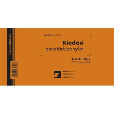 Pátria Nyomtatvány Kiadási pénztárbizonylat 25x2 lapos tömb 203x102 mm nyomtatvány