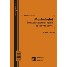 Pátria Nyomtatvány Munkahelyi ittasságvizsgálati napló és jegyzőkönyv A/5 álló nyomtatvány