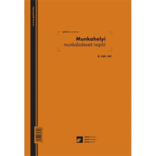 Pátria Nyomtatvány Munkahelyi munkabaleseti napló 24 lapos füzet A/4 álló nyomtatvány