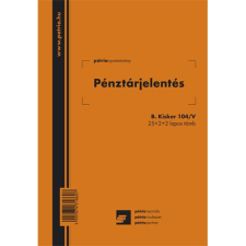 Pátria Nyomtatvány Pénztárjelentés 25x2+2 lapos tömb A/5 álló nyomtatvány