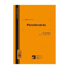 Pátria Nyomtatvány Pénztárzárás 25x2+2 lapos tömb A/5 álló nyomtatvány