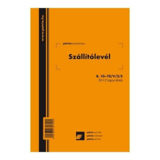 Pátria Nyomtatvány Szállítólevél 50x2 lapos tömb A/5 álló nyomtatvány