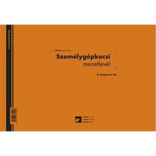 Pátria Nyomtatvány Személygépkocsi menetlevél 100 lapos tömb A/4 fekvő nyomtatvány