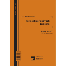 Pátria Nyomtatvány Termékkísérő jegyzék összesítő 25x4 lapos tömb A/5 álló nyomtatvány