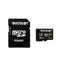 Patriot 64GB microSDXC LX Series Class10 U1 V10 adapter nélkül memóriakártya