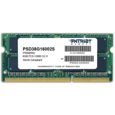 Patriot 8GB 1600MHz CL11 DDR3 SODIMM memória memória (ram)