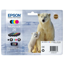 Patron Epson T2616 Tintapatron Multipack 19,7ml No.26, C13T26164010 nyomtatópatron & toner