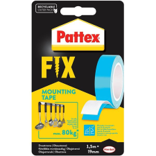 Pattex Fix Kétoldalas ragasztószalag, 1,9 cm × 1,5 m ragasztószalag és takarófólia