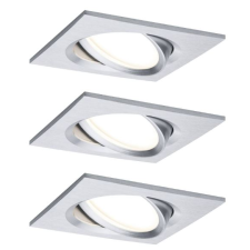 Paulmann LED-es beépíthető lámpa 3 részes készlet 18 W alumínium (93680) (P93680) világítás