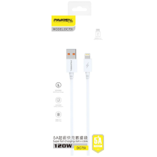 Pavareal kábel USB iPhone Lightning 5A PA-DC79I 1 m. fehér kábel és adapter