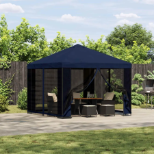 Pavilon 3 x 3 m Kék Poliészter és acél 190 gsm kerti tárolás