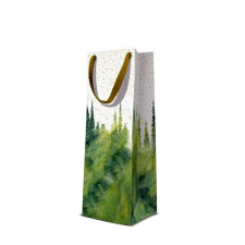  PAW Golden Forest papír ajándéktáska, prémium italos 12x37x10cm ajándéktasak