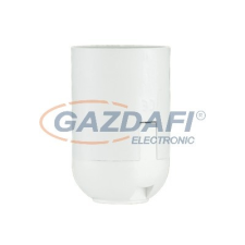 PAWBOL D.3005B izzófoglalat, műanyag, E27, 60W, fehér, 230V izzó