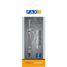 PAX Golyóstollbetét, 0,8 mm, PAX, fekete tollbetét