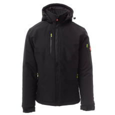 PAYPER Creek Pad Téli Bélelt Softshell Kabát Fekete - 4XL