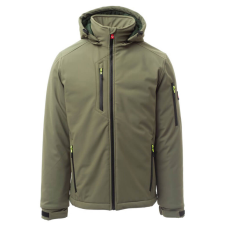 PAYPER Creek Pad Téli Bélelt Softshell Kabát Katonai Zöld - L munkaruha