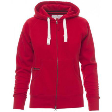  Payper Dallas+ Lady cipzáras, kapucnis női pulóver, piros női pulóver, kardigán