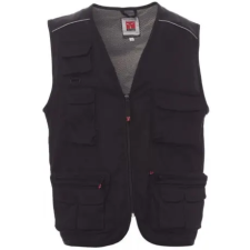 PAYPER pocket 000187-0054/14000-xL cipzáras mellény, fekete (xl) munkaruha