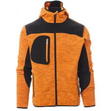 PAYPER TRIP 000453-0103/02015-XL KAPUCNIS CIPZÁRAS PULÓVER, FLUO NARANCS/FEKETE (XL) munkaruha