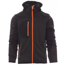 PAYPER TRIP 000453-0103/13031-XL KAPUCNIS CIPZÁRAS PULÓVER, SZÜRKE/FEKETE (XL)