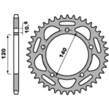 PBR acél hátsó lánckerék 4397 - 520 egyéb motorkerékpár alkatrész