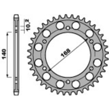  PBR acél hátsó lánckerék 4613 - 525 egyéb motorkerékpár alkatrész