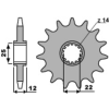 PBR acél standard első lánckerék 2102 - 520