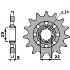 PBR Acél Standard Első Lánckerék 2129 - 525 egyéb motorkerékpár alkatrész