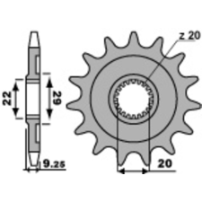 PBR Acél Standard Első Lánckerék 2146 - 520 egyéb motorkerékpár alkatrész