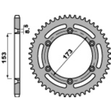 PBR acél standard első lánckerék 290 - 525 egyéb motorkerékpár alkatrész