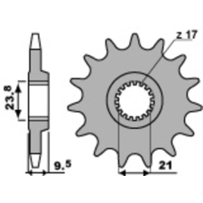 PBR acél standard első lánckerék 342 - 520 egyéb motorkerékpár alkatrész