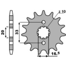 PBR acél standard első lánckerék 430 - 520 egyéb motorkerékpár alkatrész