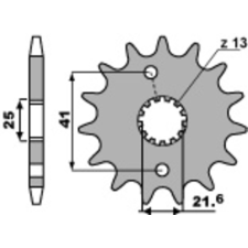 PBR acél standard első lánckerék 438 - 520 egyéb motorkerékpár alkatrész