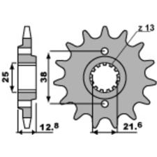 PBR Acél Standard Első Lánckerék 511 - 520 egyéb motorkerékpár alkatrész