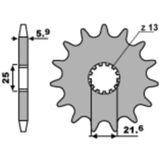 PBR acél standard első lánckerék 565 - 520 egyéb motorkerékpár alkatrész