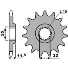 PBR Acél Standard Első Láncszem 1252 - 520 egyéb motorkerékpár alkatrész