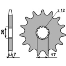 PBR Acél Standard Első Láncszem 2064 - 428 egyéb motorkerékpár alkatrész