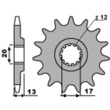 PBR Acél Standard Első Láncszem 2123 - 520 egyéb motorkerékpár alkatrész