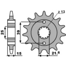 PBR Acél Standard Első Láncszem 2128 - 520 egyéb motorkerékpár alkatrész