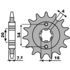 PBR Acél Standard Első Láncszem 2247 - 520 egyéb motorkerékpár alkatrész