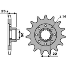 PBR Acél Standard Első Láncszem 2253 - 525 egyéb motorkerékpár alkatrész